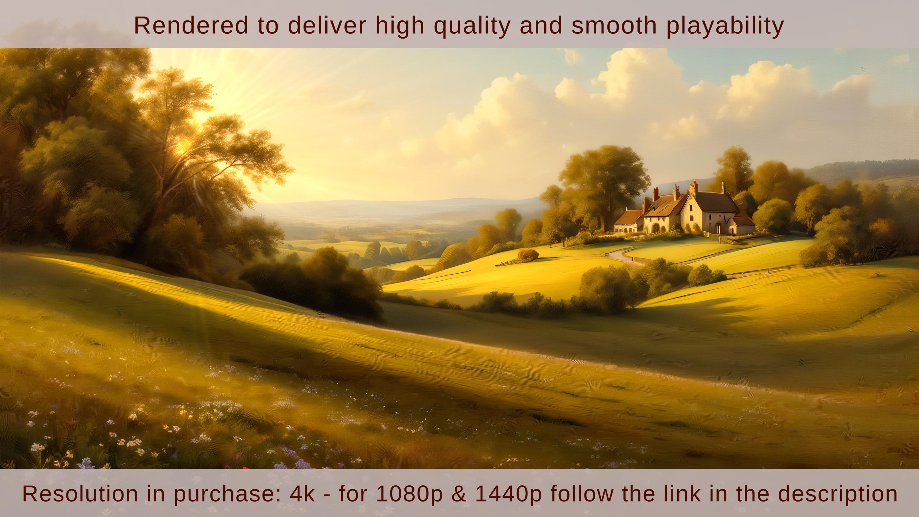 Looping Animated Landscape Background 4k, Nature AI Landscape Video ...