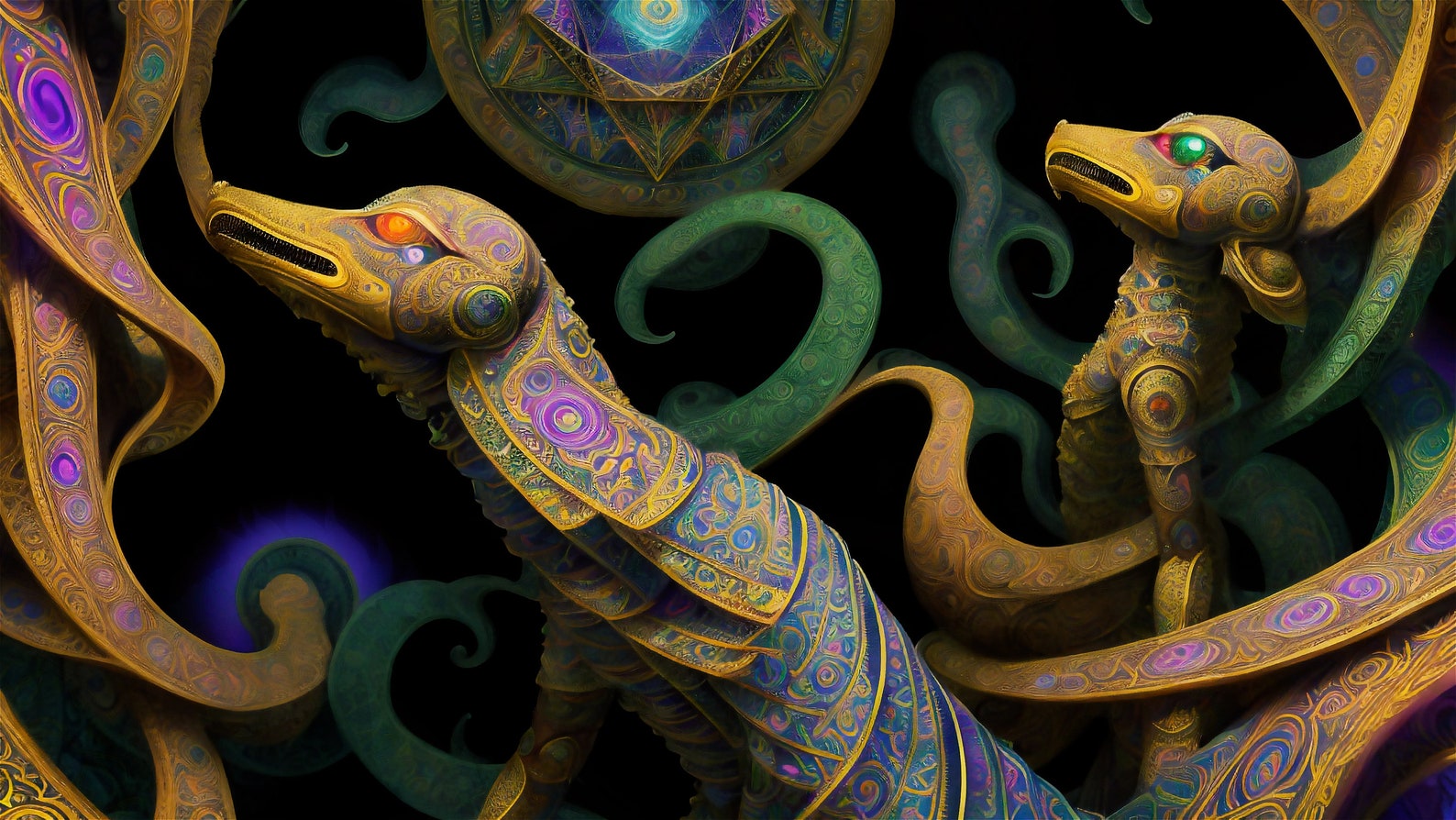 AI Video Fractal Art Animation, Moving and Morphing Psychedelic Visuals ...