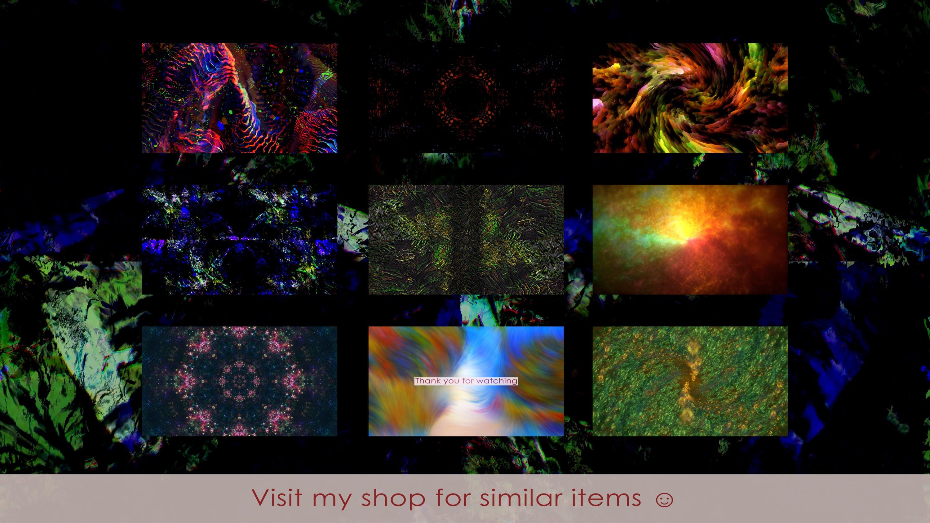 Psychedelic VJ Loops Pack: 4K Trippy Background Video Bundle - Etsy