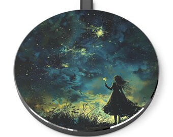 Wishing Star Girl Wireless Charger