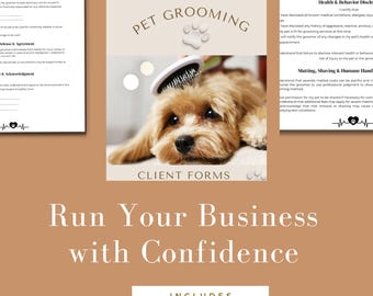 Pet Grooming Consent Form | Editable Canva Template (Printable PDF Included)