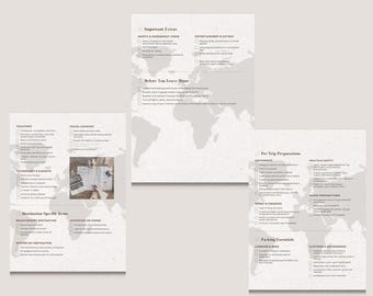 Printable Travel Checklist: Vacation Packing List (PDF Download)