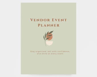 Planificador de eventos de mercado / Organizador de mercados / PDF / Seguimiento de ventas e inventario / Planificador de proveedores / Organizador de eventos emergentes