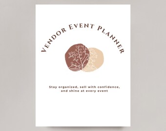 Planificador de eventos para vendedores/Kit completo para ferias de artesanía/Organizador de mercados/Plantillas de Canvas/Seguimiento de ventas e inventario/Organizador de mercados/Eventos emergentes