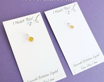 Add On/ Upgrade ONE Birthstone Crystal - for charm or initial necklace