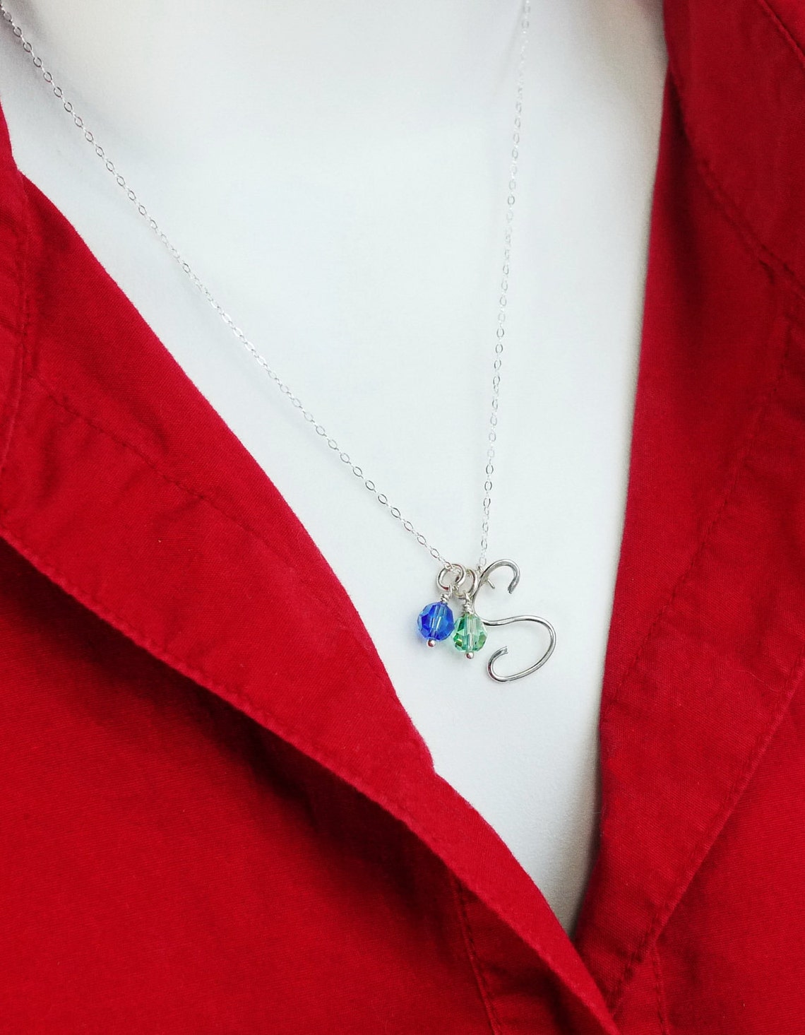 4 Bridesmaids Sterling Silver Initial Necklace Etsy