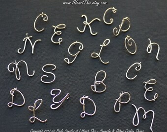 Sterling Silver Initial Pendant Necklaces - by I Heart This