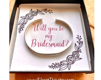 Personalized Sterling Cuff Bracelet with a custom design card by I Heart This