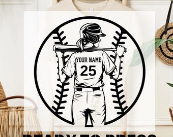 Personalized Baseball Mom DTF Transfer, Custom Baseball Mama Ready to Press, Game Day, Sport Desing, T-shirt Transfer