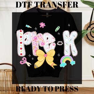Lace Pre-K Dtf Transfers, Preppy Back to School Ready to Press, Coquette Teacher Dtf Print, First Day Of School,vBulk Dtf, T-shirt Transfers