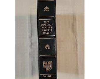 Fowler's Modern English Usage 3rd Edition  Hardcover  1998