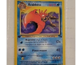 Krabboss 38/62 Pokemon French 1st Edition Vintage