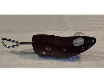 Vintage Wooden Shoe Stretcher Adjustable Boot Expander Metal Handle