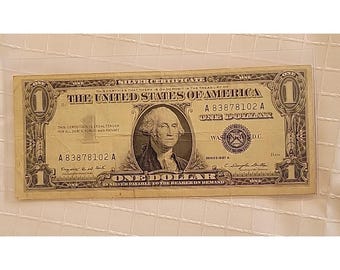 Circulated 1957-A Silver Certificate Dollar
