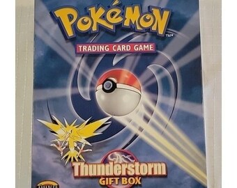 Empty Pokemon Thunderstorm Gift Deck Box
