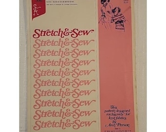 Vintage 1974 Stretch & Sew Pattern 300 Set-In Sleeve Top and Sweater