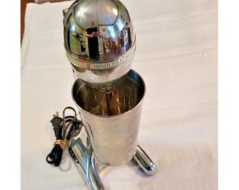 Hamilton Beach 730CT Drink Master Classic Chrome Milkshake Machine Mixer Euc