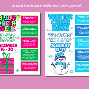 PTA Membership Competition Flyer Template Editable Class Challenge PTO Recruitment School Spirit Contest Social Media Graphic Canva Download image 11