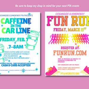 PTA Membership Competition Flyer Template Editable Class Challenge PTO Recruitment School Spirit Contest Social Media Graphic Canva Download image 12