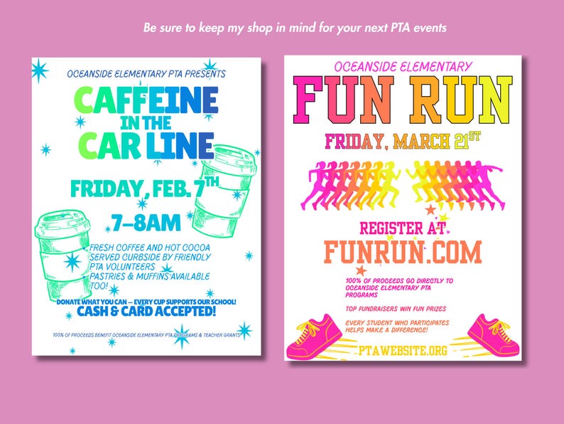 PTA Membership Competition Flyer Template Editable Class Challenge PTO Recruitment School Spirit Contest Social Media Graphic Canva Download image 12