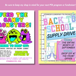 PTA Membership Competition Flyer Template Editable Class Challenge PTO Recruitment School Spirit Contest Social Media Graphic Canva Download image 8