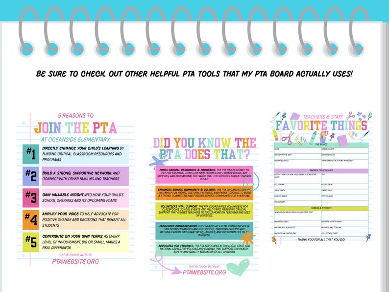 PTA Meeting Flyer Editable Pastel Canva Template School Event ...