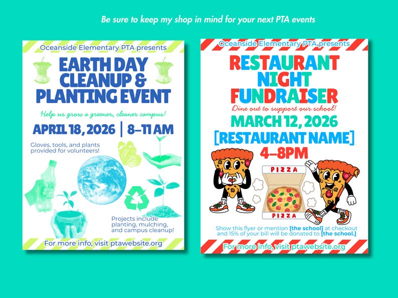 Pta Fun Day Graphics March PTA Meeting Flyer Template St Patricks Day School Parent ...