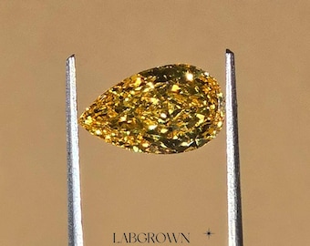 Diamante suelto de 1,00 a 5,00 quilates cada uno, diamante cultivado en laboratorio con corte de pera para anillo de compromiso, diamante con certificación IGI para joyería, diamante en forma de lágrima.