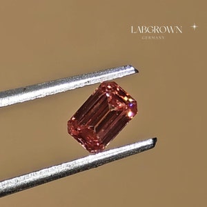 Emerald Lab-Grown Diamond |1.00to 5.00CT Fancy Vivid Pink| Diamond With Certified| Fancy Loose Diamond For Earring Pairs| Wedding Ring Gift