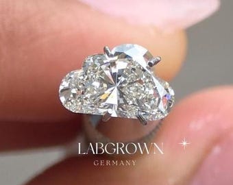 Diamante a forma di nuvola / Diamante da laboratorio / Regalo di compleanno / Ciondolo con diamante taglio antico, regalo per lei / Diamante sfuso / Diamante taglio nuvola da 1/2/3 ct