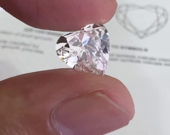 Heart Shape Lab Created Diamond, IGI Certified Lab Grown Diamond D/VS1, Diamond for Engagement Ring or Pendant, Diamond Gift for Women