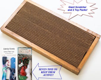 Handmade Eco-Friendly Cat Scratcher