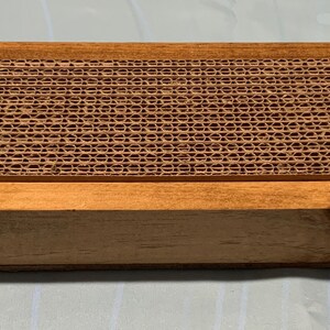 Handmade Cat scratcher furniture for cats and kitties that far outlasts the cardboard versions.
