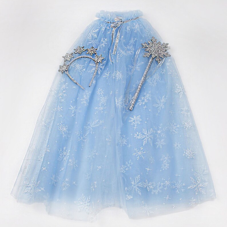 Elsa Frozen Cape Crown and Scepter Set3 Pieces / for Girls 310 Years — free download