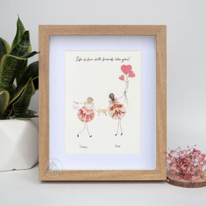 Personalized Best Friend Pebble Art, Birthday Gifts, Gifts For Best Friends, Friends Female, Best Friend Pebble Art, Pebble Art Gift