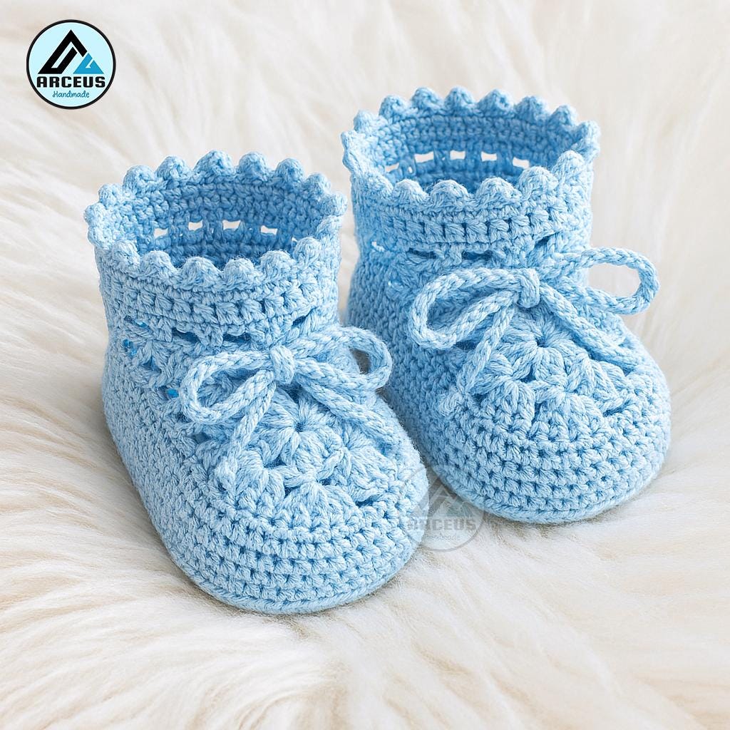 Sandalias de ganchillo para bebé México