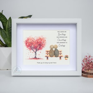 Personalized Best Friend Pebble Art, Birthday Gifts, Gifts For Best Friends, Friends Female, Best Friend Pebble Art, Pebble Art Gift