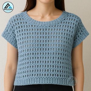 Summer Top Crochet Pattern PDF | Crochet Top DIY | Casual Summer Crochet Top | Summer Top| Easy Crochet Pattern