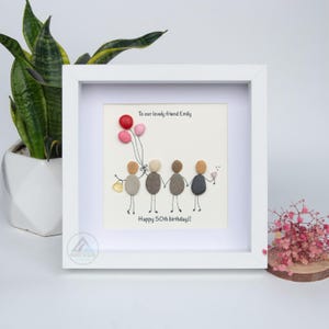 Personalized Best Friend Pebble Art, Birthday Gifts, Gifts For Best Friends, Friends Female, Best Friend Pebble Art, Pebble Art Gift