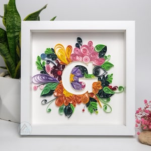 Personalisiertes Geschenk, Quilling Papierkunst, Hochzeitsgeschenk, Hochzeitsgeschenk, Geschenk für Paar, Geschenk für Paar, Hochzeitsgeschenk, Hochzeitsgeschenk, Monogramm