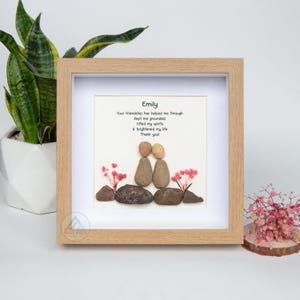 Personalized Best Friend Pebble Art, Birthday Gifts, Gifts For Best Friends, Friends Female, Best Friend Pebble Art, Pebble Art Gift