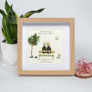 Personalized Best Friends Pebble Art, Birthday Gifts, Gifts For Best Friends, Friends Female, Best Friend Pebble Art, Pebble Art Gift