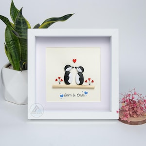 You Are My Penguin Gift, Penguin Love Pebble Art | Penguin Art For Boyfriend, Girlfriend, Husband, Wife Romantic Gift Unique