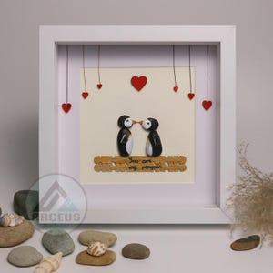 You Are My Penguin-cadeau, Penguin Love Pebble Art | Pinguïnkunst voor vriend, vriendin, echtgenoot, vrouw Romantisch cadeau uniek