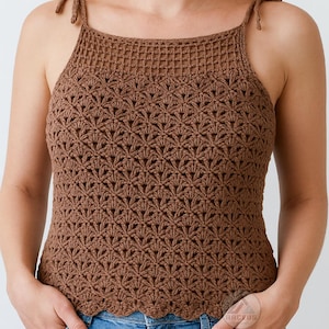 Summer Lace Top Crochet Pattern PDF | Crochet Top DIY | Summer Waterlily Lace Top Pattern | Breathable Summer Crochet Top Tutorial