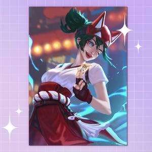 Kiriko Fox girl Overwatch Print | Kiriko Art Print | Juno Overwatch 2 Fan Art | Perfect for Wall Decor, Framing, Gift, FANMADE OW2