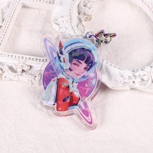 Juno Space Ranger Overwatch Keychain | Juno Overwatch 2 Fan Art | FANMADE OW2 | Gamer Gift for Overwatch Fans and Gamers