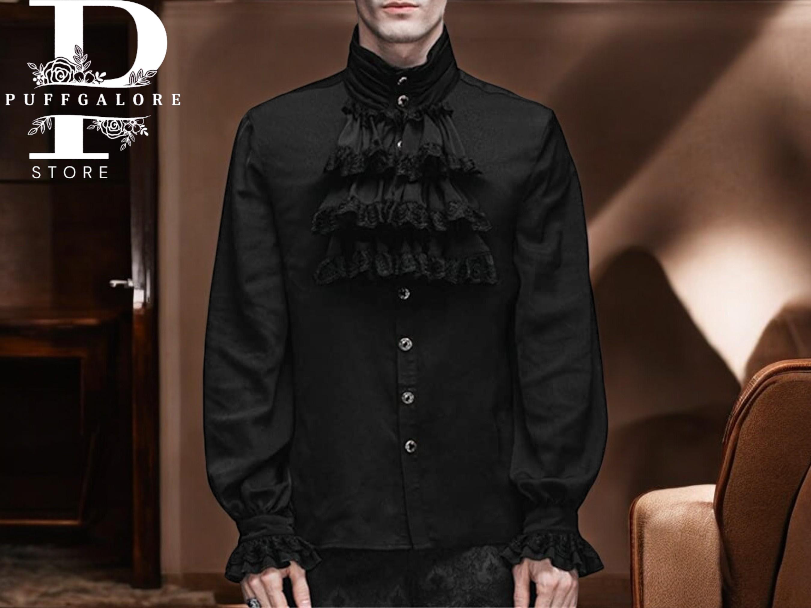 gothic ruffle shirt
