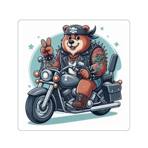 Bear Rider Sticker