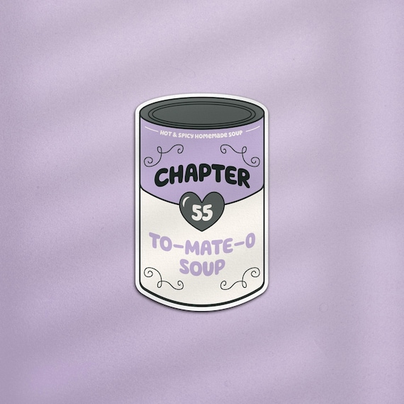 Chapter 55 Soup Sticker ACOTAR Kindle Sticker, ACOTAR Sticker, Feyre and Rhysand, Batboy Sticker, Fantasy Book Lover Gift, Romantasy Sticker